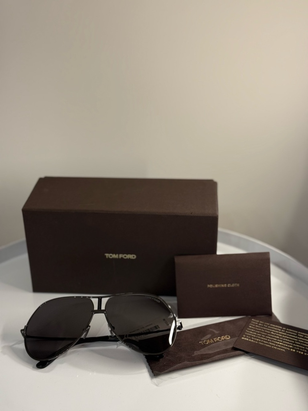 Tom Ford Black Aviator Sunglasses (Brand New, Authentic)